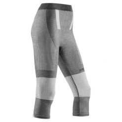 Zimowe legginsy sportowe 3/4 nogawki CEP damskie. Szare bielizna sportowa damska CEP, m, bez wzorów, z materiału, narciarskie. Za 299.00 zł.