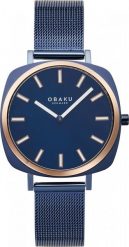 Zegarek OBAKU Zegarek damski Obaku Denmark V296LXSLML niebieski. Niebieskie zegarki damskie OBAKU. Za 738.00 zł.