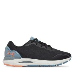 Buty do biegania Under Armour. Czarne obuwie sportowe damskie Under Armour, bez wzorów, bez zapięcia, do biegania. Za 599.99 zł.