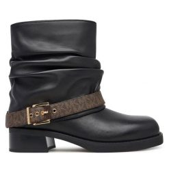 Botki MICHAEL Michael Kors. Czarne botki damskie MICHAEL Michael Kors, bez wzorów, bez obcasa, na płaskiej podeszwie, bez zapięcia. Za 1,059.00 zł.