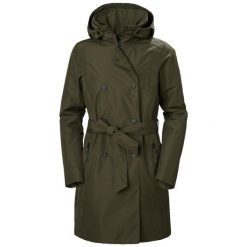 Płaszcz ocieplany dla kobiet Helly Hansen Welsey II. Zielone płaszcze damskie Helly Hansen, l, bez wzorów, z materiału, klasyczne, bez kołnierzyka, bez kaptura. Za 798.10 zł.