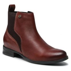 Sztyblety Lasocki. Brązowe botki damskie Lasocki, bez wzorów, bez obcasa, na płaskiej podeszwie, bez zapięcia. Za 137.99 zł.