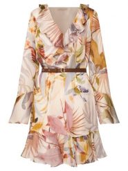 Guess Sukienka codzienna W6YK35 W2959 Różowy Regular Fit. Czerwone sukienki damskie Guess, na co dzień, xl, z aplikacjami, z syntetyku, bez kołnierzyka, bez ramiączek, proste. Za 654.99 zł.
