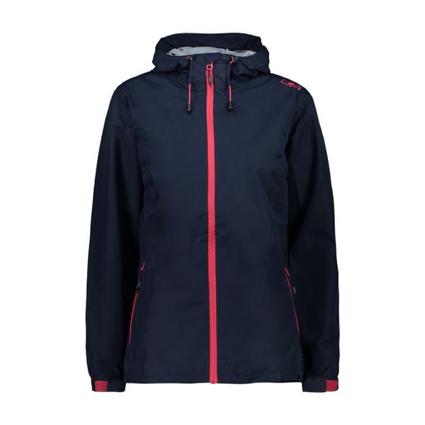 Kurtka przeciwdeszczowa damska z kapturem CMP. Czerwone kurtki sportowe damskie CMP, bez wzorów, bez ramiączek, z kapturem, trekkingowe. Za 288.10 zł.