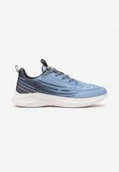 Niebieskie Buty Sportowe na Płaskiej Podeszwie ze Sznurowaniami Loricella. Niebieskie buty sportowe męskie Born2be, bez wzorów, z jeansu, bez zapięcia. Za 89.99 zł.