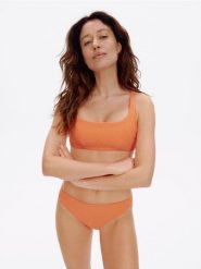Góra od bikini - pomarańczowy. Brązowe stroje kąpielowe damskie Reserved, bez wzorów. W wyprzedaży za 19.99 zł.