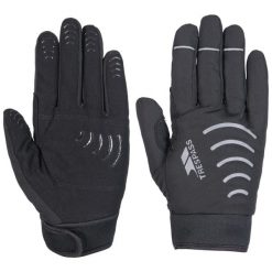 Trespass Crossover - Rękawiczki crossover unisex, czarne. Czarne rękawiczki męskie Trespass, bez wzorów, z materiału. Za 120.50 zł.