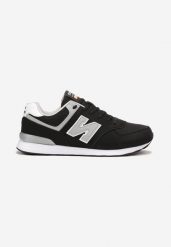 Czarno-Szare Buty Sportowe do Kostki z Ozdobną Wstawką i Modnymi Naszywkami Reygan. Czarne buty sportowe męskie Born2be, z aplikacjami, bez zapięcia. Za 129.99 zł.
