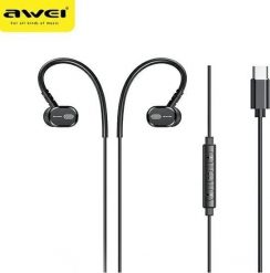 Słuchawki Awei Awei Słuchawki Stereo Tc-6 Usb-C Czarny/Black. Czarne słuchawki douszne Awei. Za 48.17 zł.
