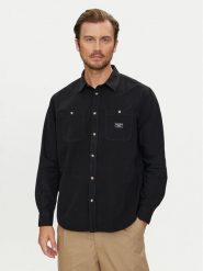 Guess Jeans Koszula M4YH37 WGCF1 Czarny Regular Fit. Czarne koszule męskie Guess Jeans, m, z aplikacjami, z bawełny, bez kołnierzyka, bez ramiączek. Za 229.99 zł.