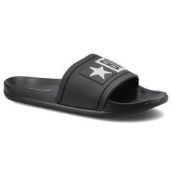Klapki damskie Big Star, wsuwane basenowe klapki z tworzywa, czarne, DD274A266. Czarne klapki damskie BIG STAR, l, z aplikacjami. Za 69.99 zł.