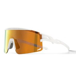 Polaryzacyjne okulary kolarskie z ochroną UV i wkładką korekcyjną. Białe okulary przeciwsłoneczne damskie ROCKBROS. Za 182.00 zł.