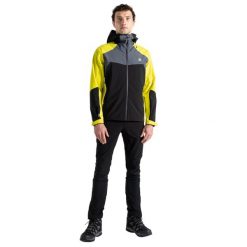 Męska Kurtka Narciarska Roving. Żółte kurtki sportowe męskie Dare 2B, l, bez wzorów, z materiału, z kapturem, narciarskie. Za 257.99 zł.