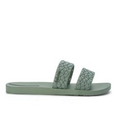 Klapki damskie Ipanema RENDA II FEM. Zielone klapki damskie Ipanema, na lato, bez wzorów, z materiału, eleganckie, bez obcasa, bez zapięcia. Za 65.60 zł.