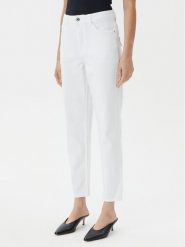 Fracomina Jeansy FP25SVD005W77001 Biały Carrot Fit. Białe jeansy damskie Fracomina, bez wzorów, z bawełny. Za 219.99 zł.