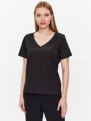 Calvin Klein T-Shirt K20K205338 Czarny Regular Fit. Czarne t-shirty damskie Calvin Klein, xs, bez wzorów, z bawełny, bez kołnierzyka, bez ramiączek. Za 149.99 zł.
