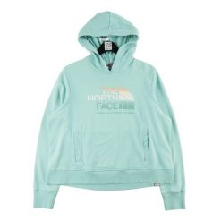 Second life - Damska bluza z kapturem TNF turkusowa - Jak nowy. Niebieskie bluzy damskie The North Face, bez wzorów, bez ramiączek, z kapturem. Za 127.76 zł.