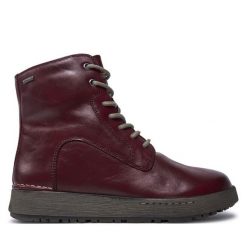 Botki Josef Seibel. Fioletowe botki damskie Josef Seibel, bez wzorów, bez obcasa, na płaskiej podeszwie, bez zapięcia. Za 469.99 zł.