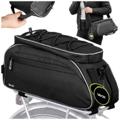 Torba rowerowa na bagażnik VAYOX VA0448 wodoodporna 10L. Czarne torby na ramię męskie Vayox, z materiału, na ramię. Za 69.00 zł.