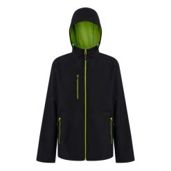Kurtka Softshellowa Męska 2 Warstwy. Czarne kurtki męskie Regatta, m, bez wzorów, z materiału, z kapturem, trekkingowe. Za 176.99 zł.