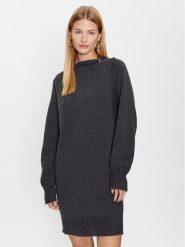 Liu Jo Sweter CF3049 MA62E Szary Regular Fit. Szare swetry nierozpinane damskie Liu Jo, m, bez wzorów, z wełny, bez kołnierzyka, bez ramiączek. Za 1,839.00 zł.