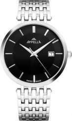 Zegarek Acappella Zegarek męski Appella L12001.5114Q srebrny. Szare zegarki męskie Acappella, bez wzorów, srebrne. Za 1,270.00 zł.