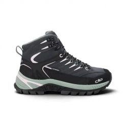 Buty trekkingowe damskie CMP Rigel 2.0 MID. Szare obuwie trekkingowe damskie CMP, z materiału, za kostkę, bez zapięcia. Za 434.37 zł.