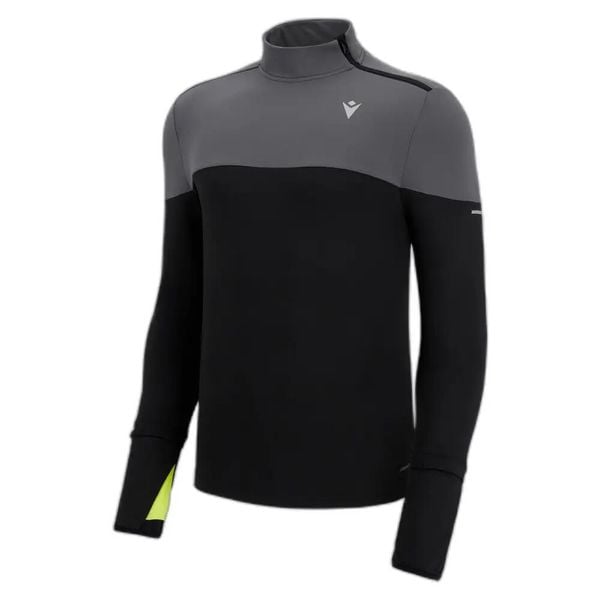 Sweter 1/4 zip Macron Run Fcc Barney. Czarne swetry męskie Macron, s, bez wzorów, z materiału, eleganckie, bez kołnierzyka, bez ramiączek. Za 343.50 zł.