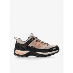 Buty turystyczne damskie CMP Rigel Low WP. Brązowe obuwie trekkingowe damskie CMP, bez zapięcia. W wyprzedaży za 359.99 zł.