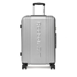 Walizka średnia Reebok. Szare walizki damskie Reebok, bez wzorów, średnie. Za 319.99 zł.