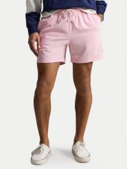 Polo Ralph Lauren Szorty kąpielowe 710957782511 Różowy Regular Fit. Czerwone kąpielówki męskie Polo Ralph Lauren, bez wzorów, z syntetyku. Za 399.99 zł.
