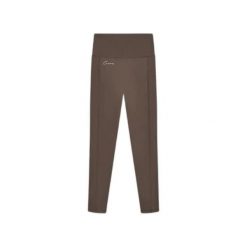 Damskie legginsy Cuera Active Logo. Brązowe legginsy damskie CUERA, bez wzorów, ze skóry. Za 402.00 zł.
