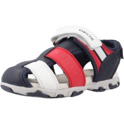 Sandały GEOX B S.FLAFFEE B.B Niebieski. Niebieskie sandały męskie Geox, na lato, bez wzorów, ze skóry, bez zapięcia. Za 201.99 zł.