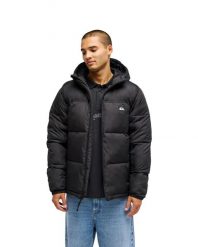 Kurtka puchowa dla Mężczyzn COLD DAYS Czarny. Czarne kurtki męskie Quiksilver, m, bez wzorów, z materiału, z kapturem. Za 549.99 zł.
