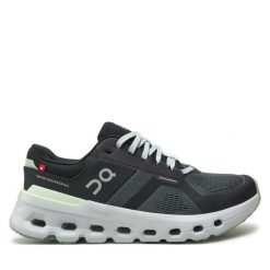 Buty do biegania On. Szare obuwie sportowe damskie On, bez wzorów, bez zapięcia, do biegania. Za 599.99 zł.