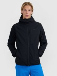 4F Kurtka softshell wiatroodporna membrana 10000 męska - czarna 3XL. Czarne kurtki męskie 4F, m, bez wzorów, z materiału, bez kaptura. Za 399.99 zł.
