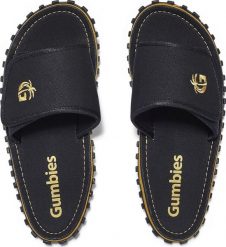 Gumbies Gumbies klapki unisex STRIDER SLIDES BLACK 46. Czarne klapki damskie Gumbies, bez wzorów, bez zapięcia. Za 154.99 zł.