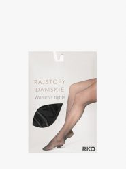 Czarne rajstopy damskie 30 den RAJSTOPY 30 DEN. Czarne rajstopy i pończochy Ryłko, bez wzorów, z bawełny. Za 39.99 zł.