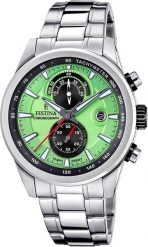 Zegarek męski Festina F20694-3 srebrny. Szare zegarki męskie Festina, bez wzorów, srebrne. Za 898.66 zł.