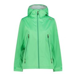 Kurtka z kapturem shell unlimitech damska CMP. Zielone kurtki sportowe damskie CMP, bez wzorów, z puchu, bez ramiączek, z kapturem, trekkingowe. Za 506.50 zł.