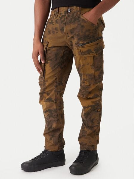 G-Star Raw Spodnie materiałowe Rovic Zip 3D D02190-E081 Zielony Tapered Fit. Zielone spodnie materiałowe męskie G-Star Raw, bez wzorów, z bawełny. Za 519.99 zł.