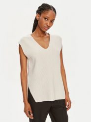 Calvin Klein Sweter K20K207249 Écru Regular Fit. Swetry nierozpinane damskie Calvin Klein, xl, bez wzorów, z wełny, bez kołnierzyka, bez ramiączek. W wyprzedaży za 339.99 zł.