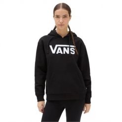 Bluza sportowa damska Vans classic v boyfriend fit. Czarne bluzy damskie Vans, bez wzorów, sportowe, bez ramiączek, z kapturem. Za 414.00 zł.