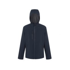 Kurtka wodoodporna z kapturem Regatta Navigate. Niebieskie kurtki męskie Regatta, na lato, bez wzorów, bez ramiączek, z kapturem, trekkingowe. Za 273.50 zł.