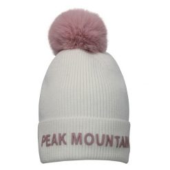 Czapka Peak Mountain Maitresse. Białe czapki damskie Peak Mountain, na zimę, bez wzorów, sportowe. W wyprzedaży za 127.00 zł.