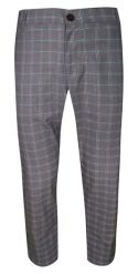 Spodnie Męskie, Fioletowe w Kratkę, Casualowe, Zwężane, Chinosy z Elastanem -RIGON. Fioletowe eleganckie spodnie męskie Rigon, bez wzorów, z elastanu. Za 159.00 zł.