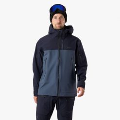 Kurtka narciarska męska Swedemount Lofoten 3L Shell Jacket II wodoodporna. Niebieskie kurtki sportowe męskie SWEDEMOUNT, na zimę, l, bez wzorów, bez kaptura, narciarskie. Za 672.00 zł.