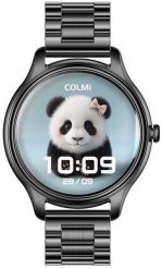 Smartwatch Colmi L28 Czarny (L28 Black steel). Czarne zegarki smartwatch Colmi, bez wzorów. Za 172.09 zł.