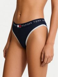 Tommy Hilfiger Stringi UW0UW06581 Granatowy. Niebieskie majtki damskie Tommy Hilfiger, z bawełny. Za 99.99 zł.