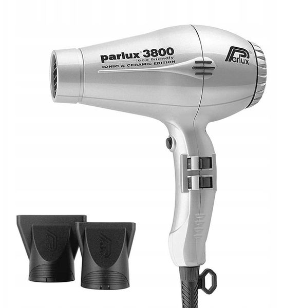 Parlux Plaukų džiovintuvas 3800 Ionic Ceramic Sidabrinis plaukų džiovintuvas profesionaliam naudojimui. Suszarki do włosów parlux. Za 534.64 zł.